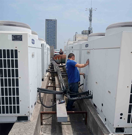 金口河中央空调制热和不制冷系统维修方法